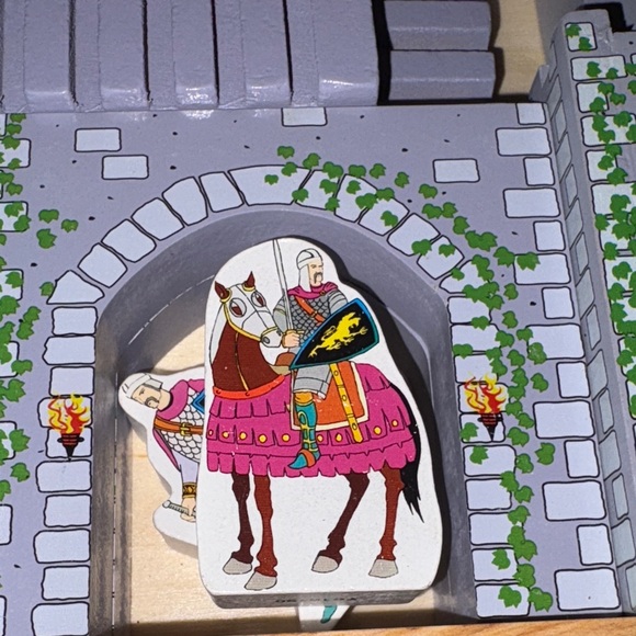 Melissa & Doug Castle Blocks Set - Gray and Green - Picture 3 of 8